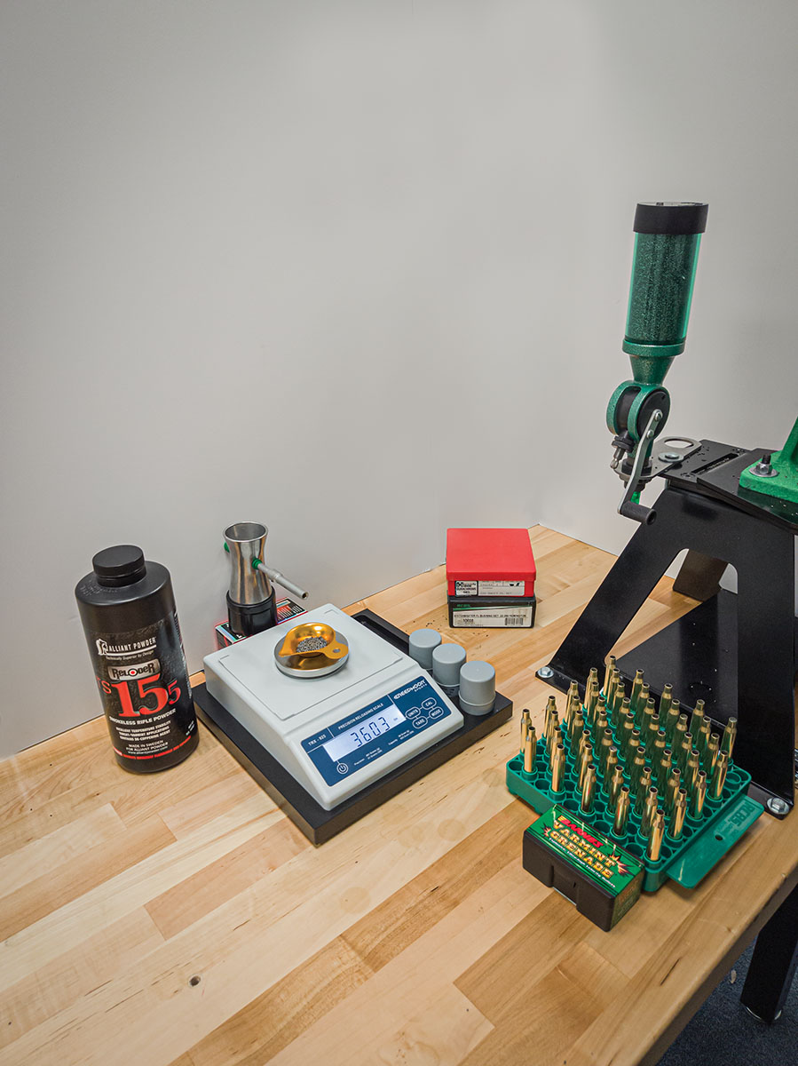 All powder charges were thrown low with an RCBS Uniflow III powder measure and trickled up to proper charge weight. All charges were weighed on a Creedmoor Sports TRX-925 Precision Reloading Scale and were accurate to .04 grains.